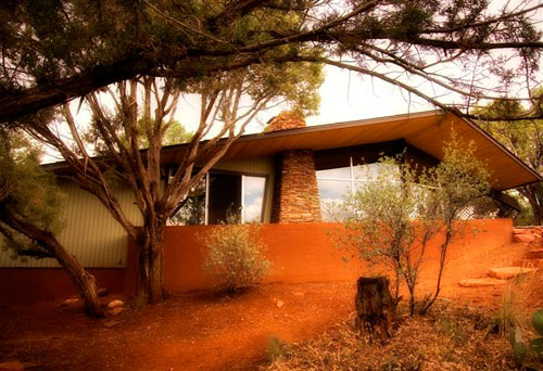 A restored Howard Madole Home on Apache Drive in Sedona, 2009